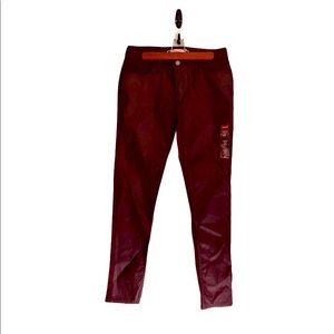 Levi’s 535 Faux Leather Burgundy Jeans